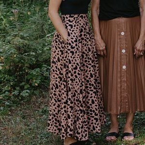 ASOS Cheetah Print Maxi Skirt